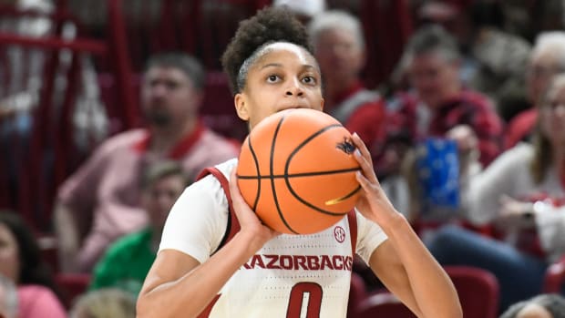 Razorbacks' Tahlia Scott against UAPB